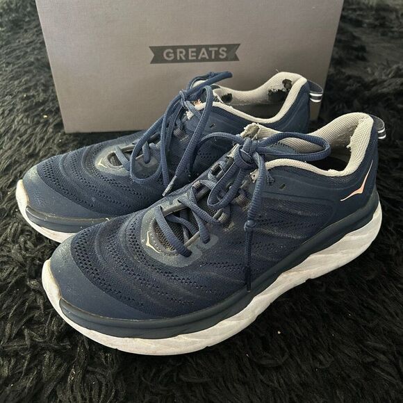 HOKA one one akasa blue lace up shoes sneakers women’s 9.5 - Picture 10 of 10